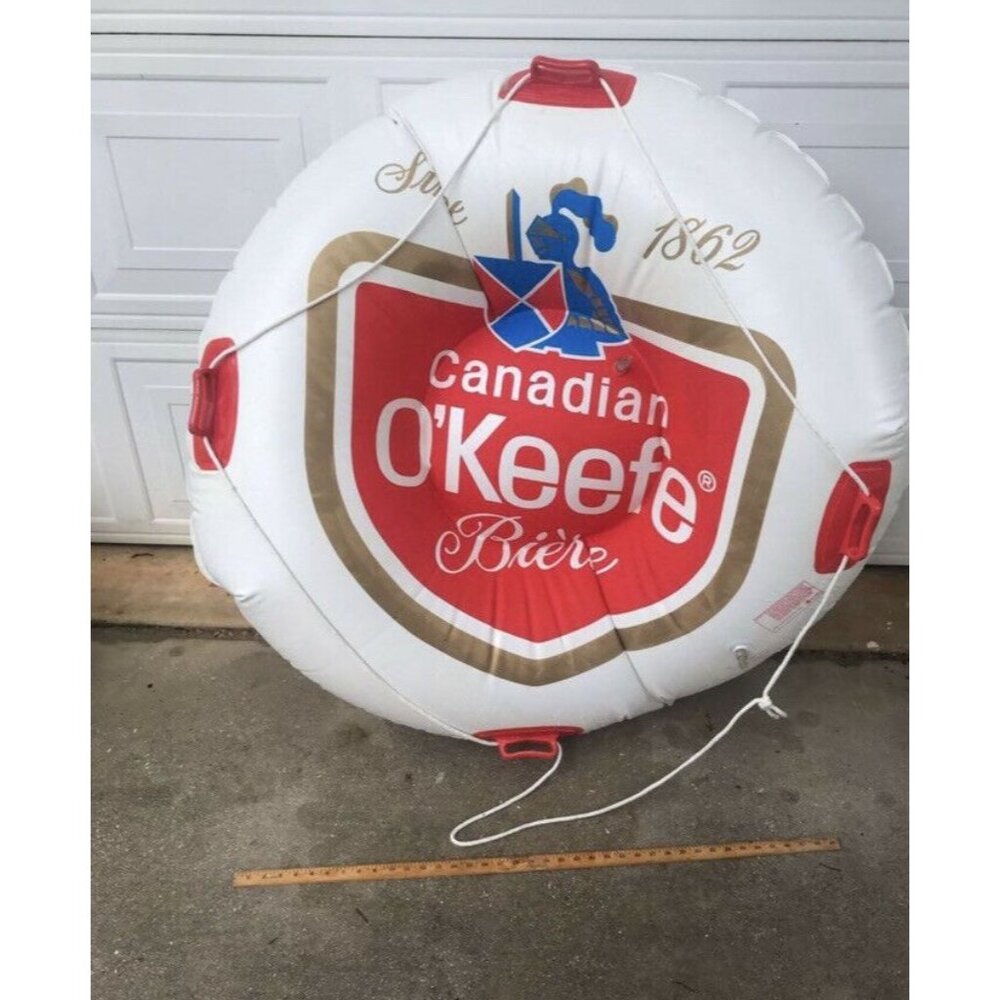 OKeefe‎ Biere 56” Fun Tube Sevylor RARE Red White Float